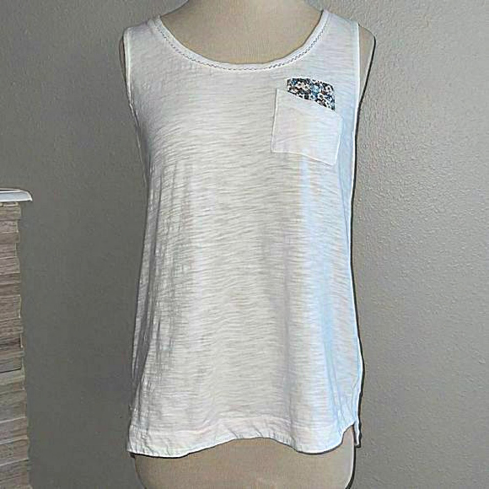 White tank by anthropology size 6